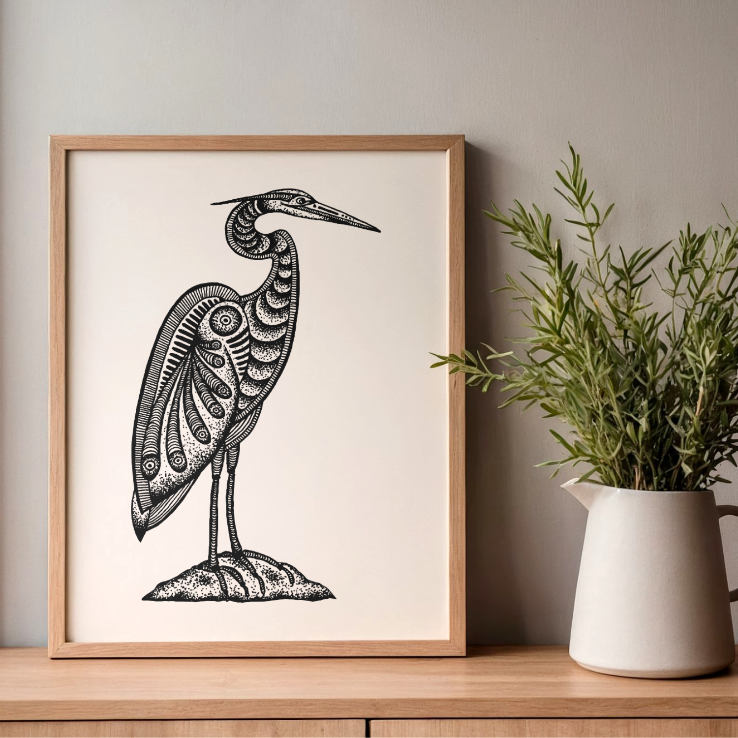 Heron Print