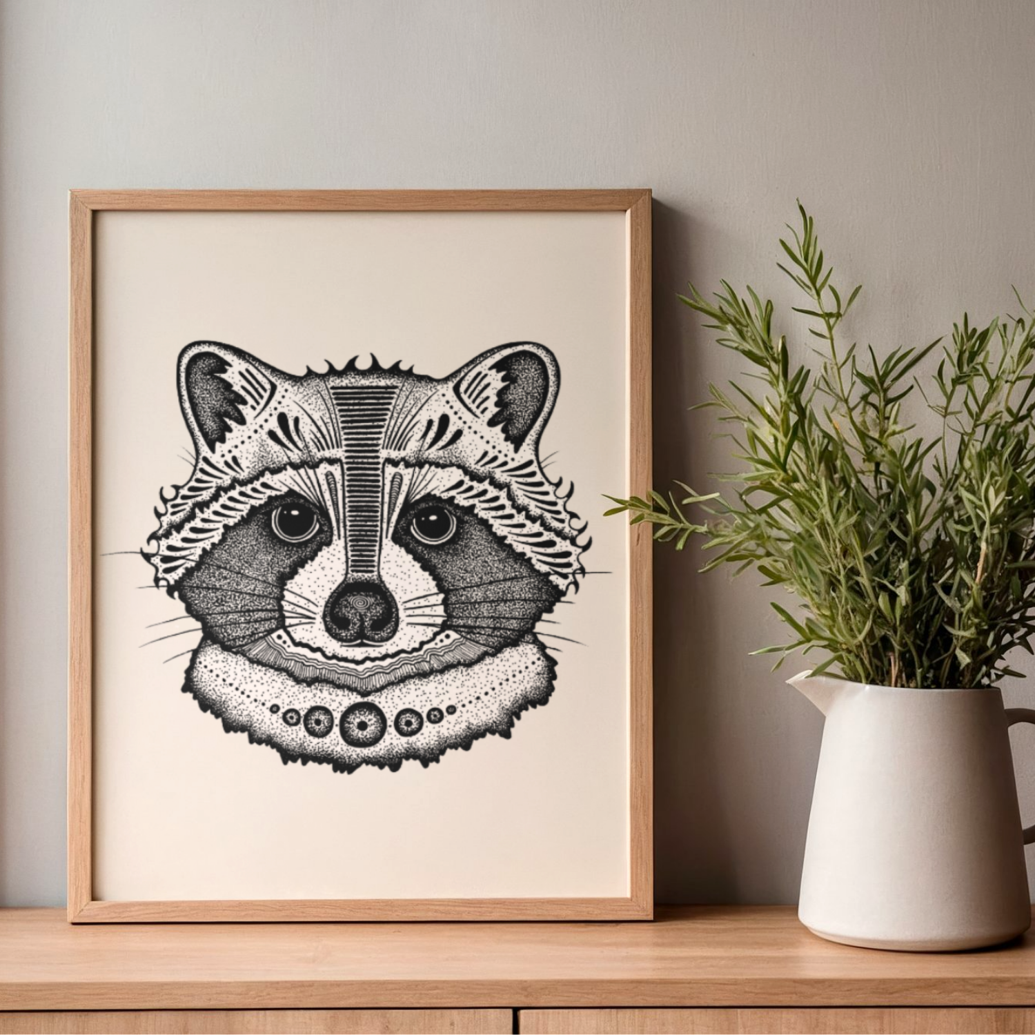 Raccoon Print